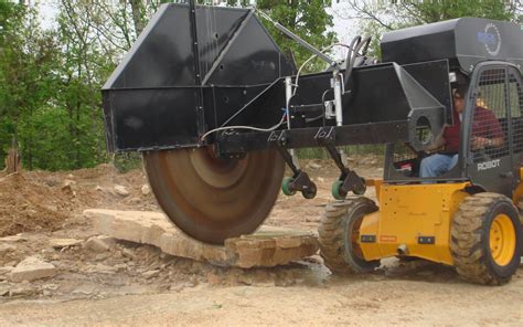 concrete saw skid steer attachments|skidder attachment for skid steer.